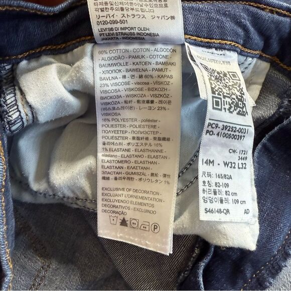 Levi’s Classic Bootcut Jeans Blue Sz 14 - Picture 15 of 16